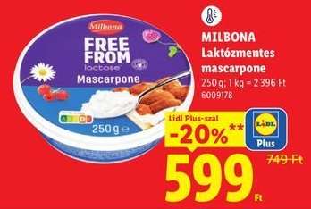 MILBONA Laktózmentes mascarpone