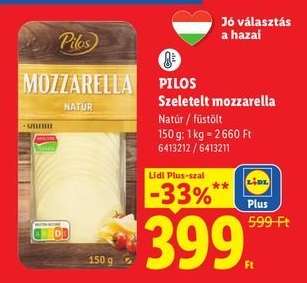 Pilos Szeletelt mozzarella