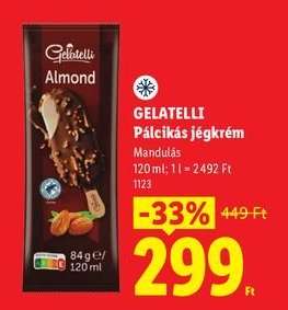 GELATELLI Pálcikás jégkrém