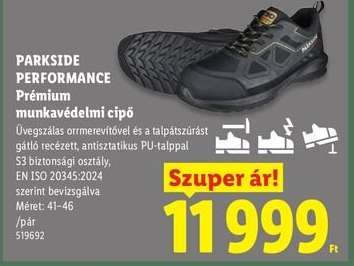 PARKSIDE PERFORMANCE Prémium munkavédelmi cipő