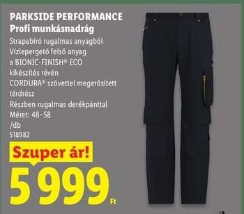 Parkside Performance Profi munkásnadrág