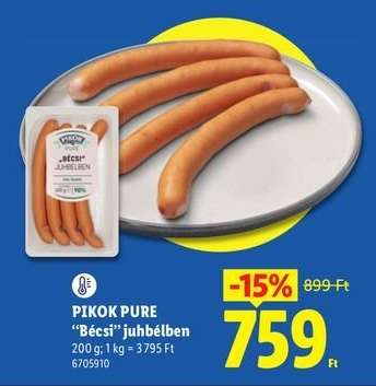 PIKOK PURE 'Bécsi'' juhbélben