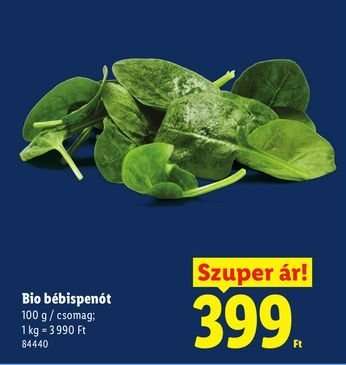 Bio bébispinót