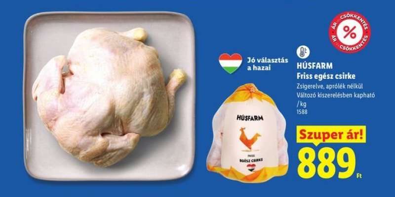 HÚSFARM Friss, egész csirke