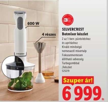 SILVERCREST Botmixer készlet