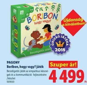 Boribon, hogy vagy? játék
