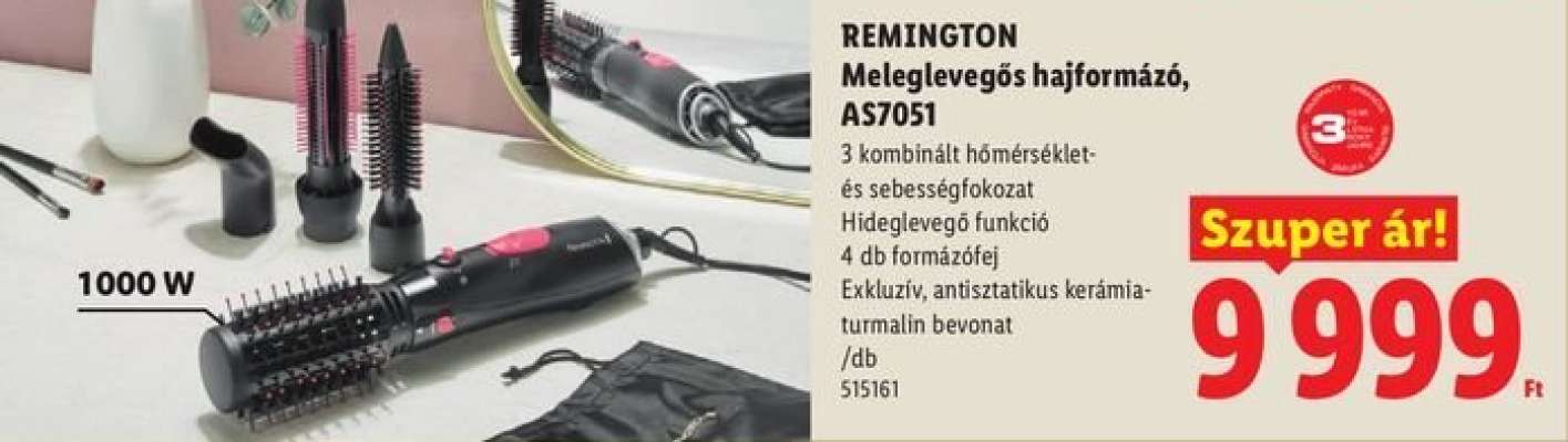 REMINGTON Meleglevegős hajformázó, AS7051