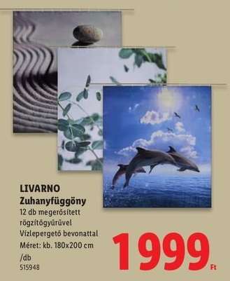 Livarno Zuhanyfüggöny