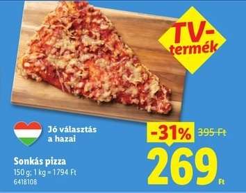 Sonkás pizza