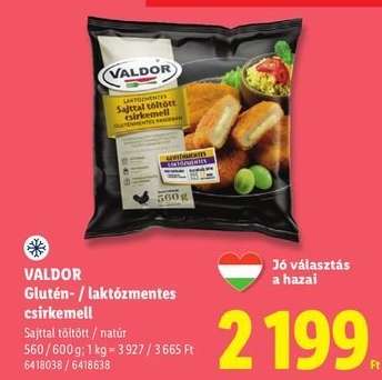 VALDOR Glutén- / laktózmentes csirkemell
