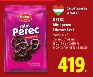 Detki Mini perec étbevonóval