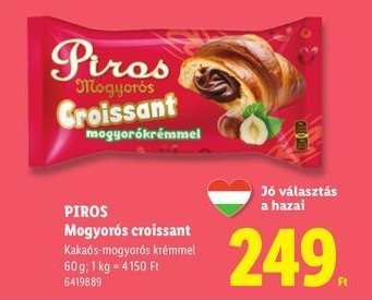 Piros Mogyorós Croissant