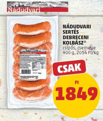 Nádudvari Sertés Debreceni Kolbász