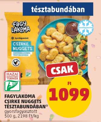 Fagylakoma Csirke Nuggets Tésztabundában