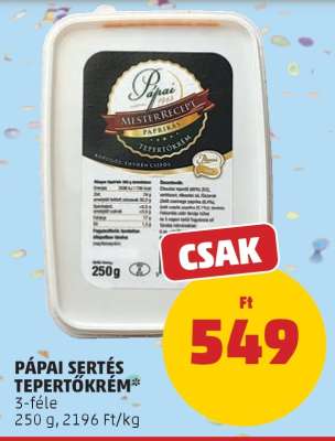Pápai Sertés Tepertőkrém