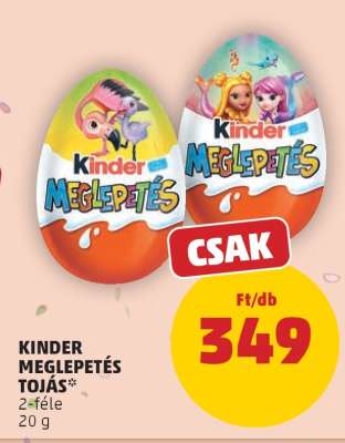 KINDER MEGLEPETÉS TOJÁS