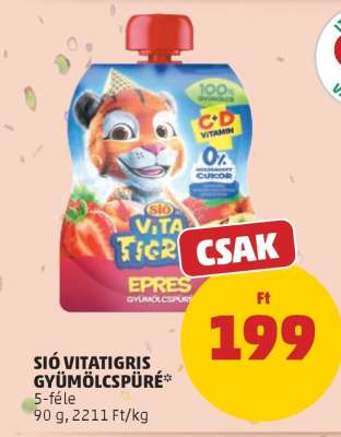 Sió Vitatigris gyümölcspüré