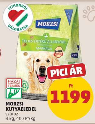 MORZSI KUTYAELEDEL
