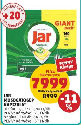 Jar mosogatógép-kapszula