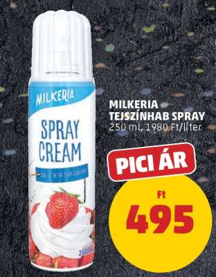 Milkeria Tejszínhab Spray