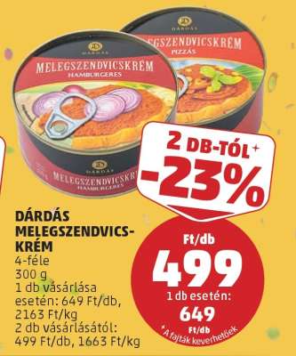 Dárdás Melegszendvicskrém