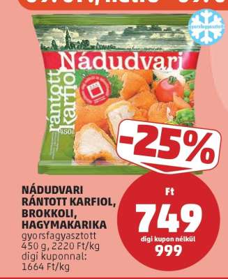 Nádudvari Rántott Karfiol, Brokkoli, Hagymakarika