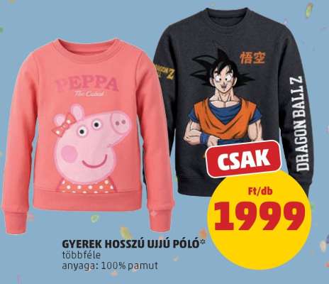 GYEREK HOSSZÚ UJJÚ PÓLÓ