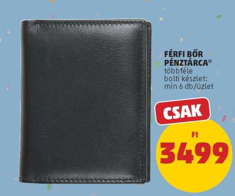 Férfi bőr pénztárca
