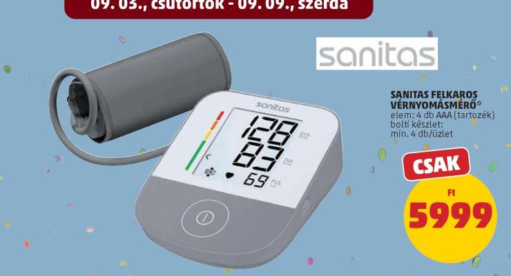 Sanitas Felkaros Vérnyomásmérő