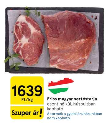 Friss magyar sertéstarja