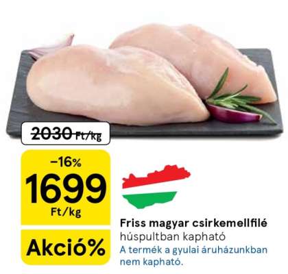 Friss magyar csirkemellfilé