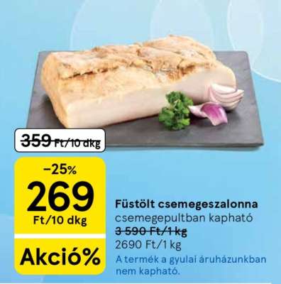 Füstölt csemegeszalonna