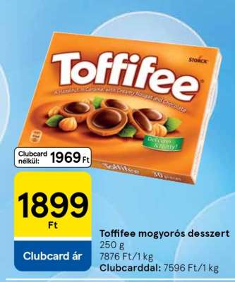 Toffifee mogyorós desszert