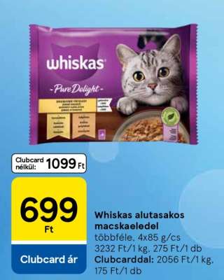 Whiskas alutasakos macskaeledel