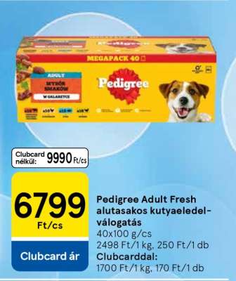 Pedigree Adult Fresh alutasakos kutyaeledel-válogatás