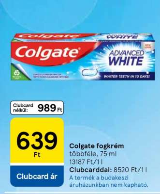 Colgate fogkrém
