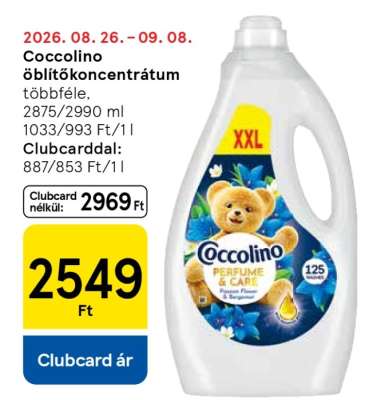 Coccolino öblítőkoncentrátum