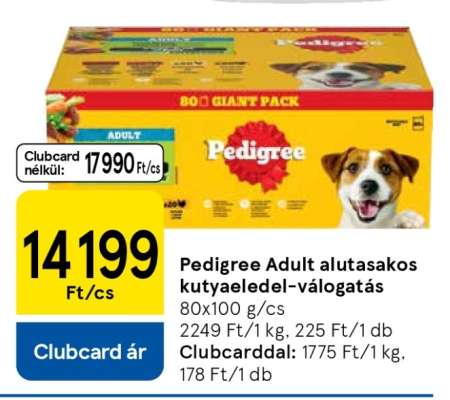Pedigree Adult alutasakos kutyaeledel-válogatás
