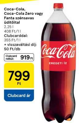Coca-Cola, Coca-Cola Zero vagy Fanta szénsavas üdítőital