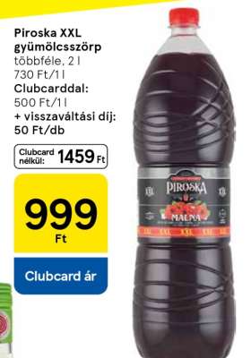 Piroska XXL gyümölcsszörp