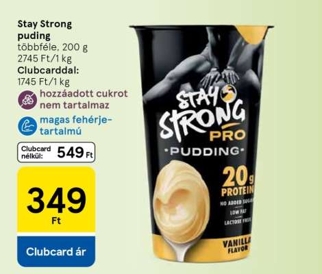Stay Strong puding