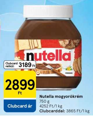 Nutella mogyorókrém