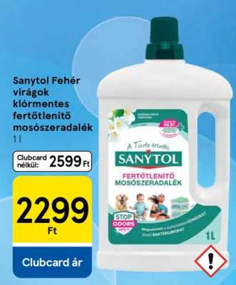 Sanytol Fehér virágok klórmentes fertőtlenítő mosószeradalék