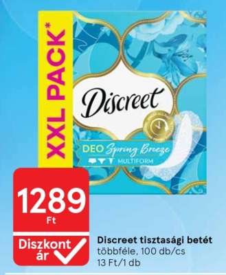 DISCREET TISZTASÁGI BETÉT