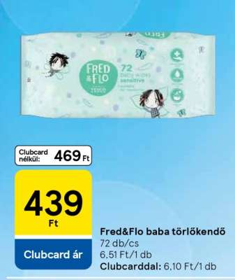 Fred&Flo baba törlőkendő