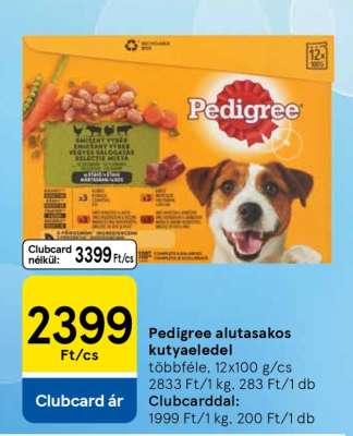 PEDIGREE ALUTASAKOS KUTYAELEDEL