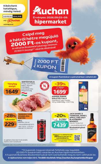 Újság Auchan - 2026.09.03 - 2026.09.09.