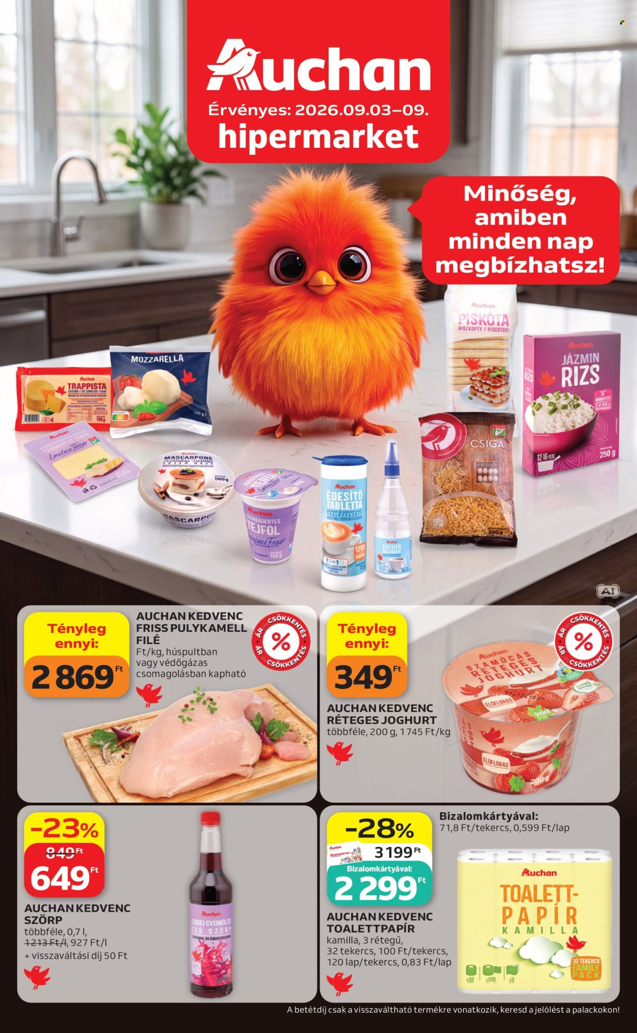 Auchan akciós újságok - 2026.09.03 - 2026.09.09. Oldal 1
