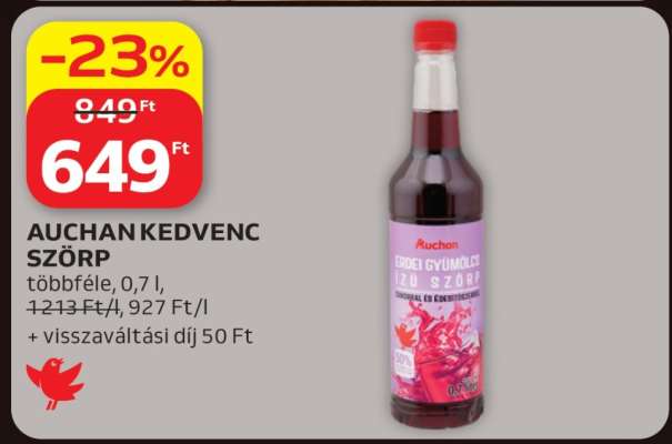 AUCHAN KEDVENC SZÖRP