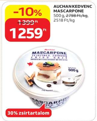 Auchan Kedvenc Mascarpone